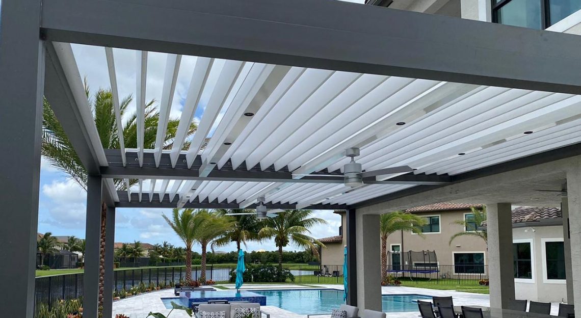 Louvered Pergola Roof Adjustable & Stylish Solutions by Dcent Roof